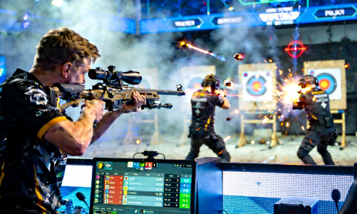 CS:GO职业选手s1mple盲狙AWP一穿二精彩镜头